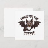 Invitation Crocs Halloween effrayants pour la caféine du café (Devant / Derrière)