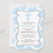 Invitation croisée Baptême des Pois bleus (Devant)