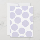 Invitation croisée de baptême de Pois mous (Dos)