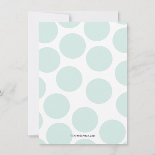 Invitation croisée de baptême des Pois verts (Dos)