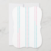 Invitation croisée de baptême jumelle (Dos)