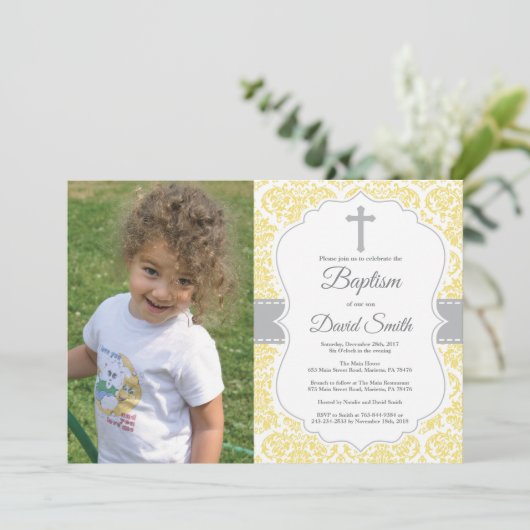 Invitation croisée de Damas jaune (Debout devant)