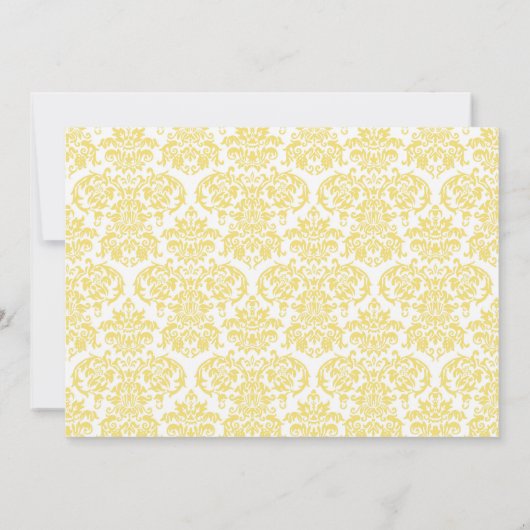 Invitation croisée de Damas jaune (Dos)
