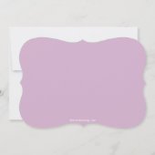 Invitation croisée florale rose moderne de baptême (Dos)