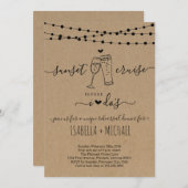 Invitation Croisière au coucher du soleil avant le dîner de r (Devant / Derrière)