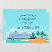 Invitation Croisiere bateau aventure (Devant / Derrière)