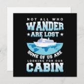 Invitation Croisière Cabine croisière croisière Ancre de vaca (Devant / Derrière)