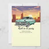Invitation Croisière Classic Retro Car City 50e anniversaire (Dos)