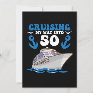 Invitation Croisière d'anniversaire pour mes 50 ans