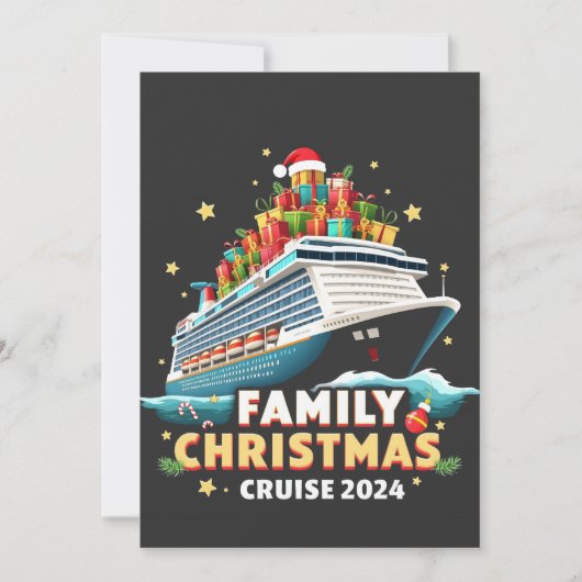 Invitation Croisière de Noël en famille 2024 tenue de match (Devant)