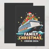 Invitation Croisière de Noël en famille 2024 tenue de match (Devant / Derrière)