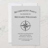 Invitation Croisière de retraite en bateau de croisière de re (Dos)