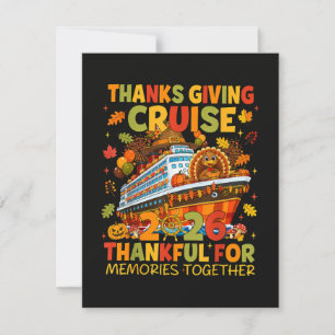 Invitation Croisière de Thanksgiving en famille 2026 Voyage V