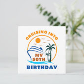 Invitation Croisière en mon bateau de 50e anniversaire (Debout devant)