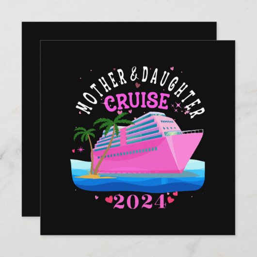 Invitation Croisière mère et fille 2024 (Devant / Derrière)