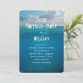 Invitation Croisière sous-marine Anniversaire Unisex Design (Debout devant)