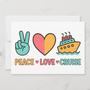 Invitation Croisière Vacances Paix Amour