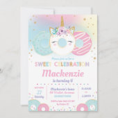 Invitation Croissance de beigne vers le haut fête d'anniversa (Devant)