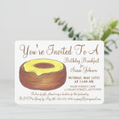 Invitation Croissant congelé Donut Doughnut Petit déjeuner Br (Debout devant)