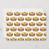 Invitation Croissant congelé Donut Doughnut Petit déjeuner Br (Dos)