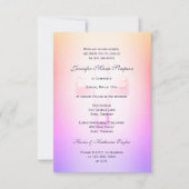 Invitation Croix arc-en-ciel légère de confirmation (Devant)