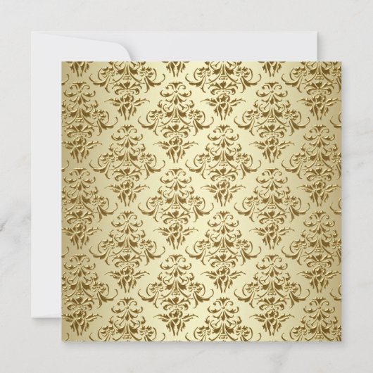 Invitation Croix blanche et dorée (Dos)