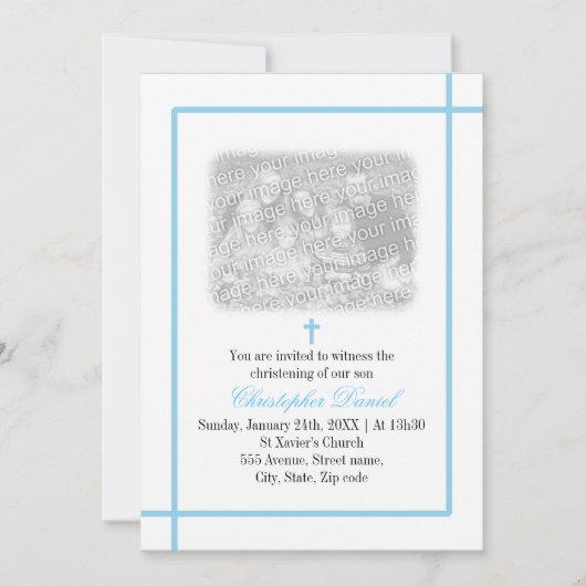Invitation Croix Bleue (Devant)