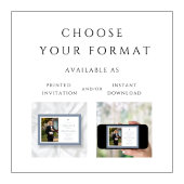 Invitation Croix Bleue Dusty moderne Boy Photo First Communio