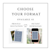 Invitation Croix Bleue Dusty moderne Garçon Première Communio