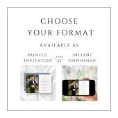 Invitation Croix Bleue Dusty Photo Boy First Communion