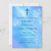 Invitation Croix Bleue Espagne Invitacion de Bautizo (Devant)