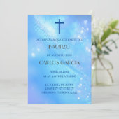 Invitation Croix Bleue Espagne Invitacion de Bautizo (Debout devant)