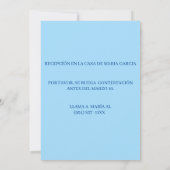 Invitation Croix Bleue Espagne Invitacion de Bautizo (Dos)