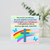 INVITATION CROIX BLEUE ET ISAIAH BOUTTERFLY 41:10 (Debout devant)