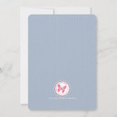 Invitation Croix Bleue Pastel Communion (Dos)