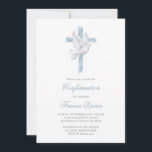 Invitation Croix bleue Saint-Esprit Confirmation<br><div class="desc">Invitation de confirmation</div>