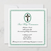 Invitation Croix chrétienne (Devant)