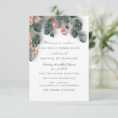 Invitation Croix chrétienne de la première Rose blanche (Debout devant)