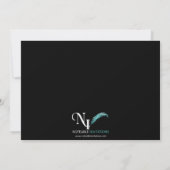 Invitation Croix d'argent sur la communion photo noire (Dos)