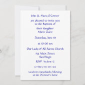 Invitation Croix d'argent sur les Damas d'ivoire Vous êtes in (Dos)