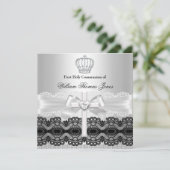 Invitation Croix de Bijoux en argent Garçon première communio (Debout devant)