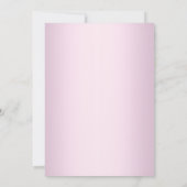 Invitation Croix de la Bow rose Pretty Pearl Première communi (Dos)