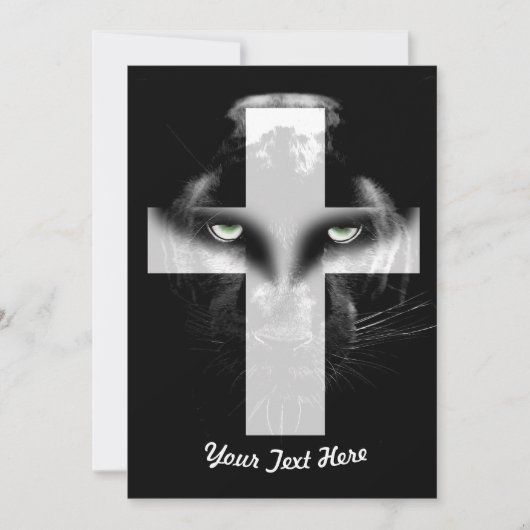 Invitation Croix de la Panthère noire (Devant)