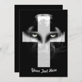 Invitation Croix de la Panthère noire (Devant / Derrière)