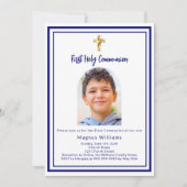 Invitation Croix de l'arc bleu de la marine (Devant)