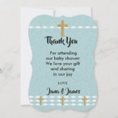 Invitation Croix de Lumière Jésus Christ vous remercie (Devant)