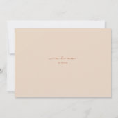 Invitation Croix de monogramme calligraphié pour mariage chré (Dos)