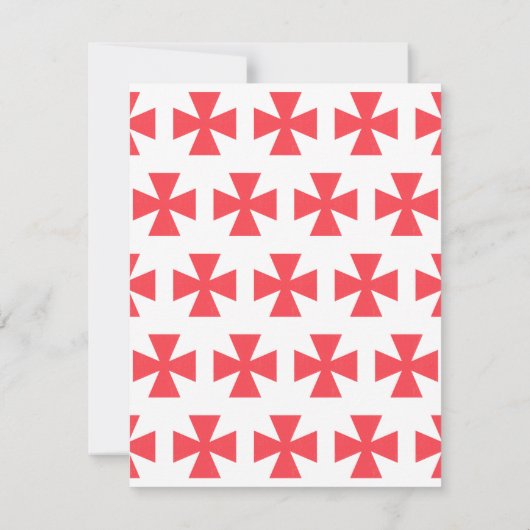 Invitation Croix des francs-maçons suédoises (Dos)