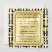 Invitation Croix d'or (Devant)