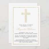 Invitation Croix d'or Célébration du service commémoratif de (Devant / Derrière)
